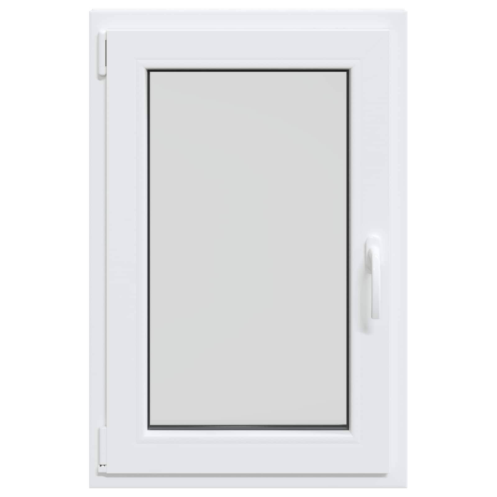 vidaXL Kellerfenster RISOR 60 x 90 cm PVC und Glas Weiß
