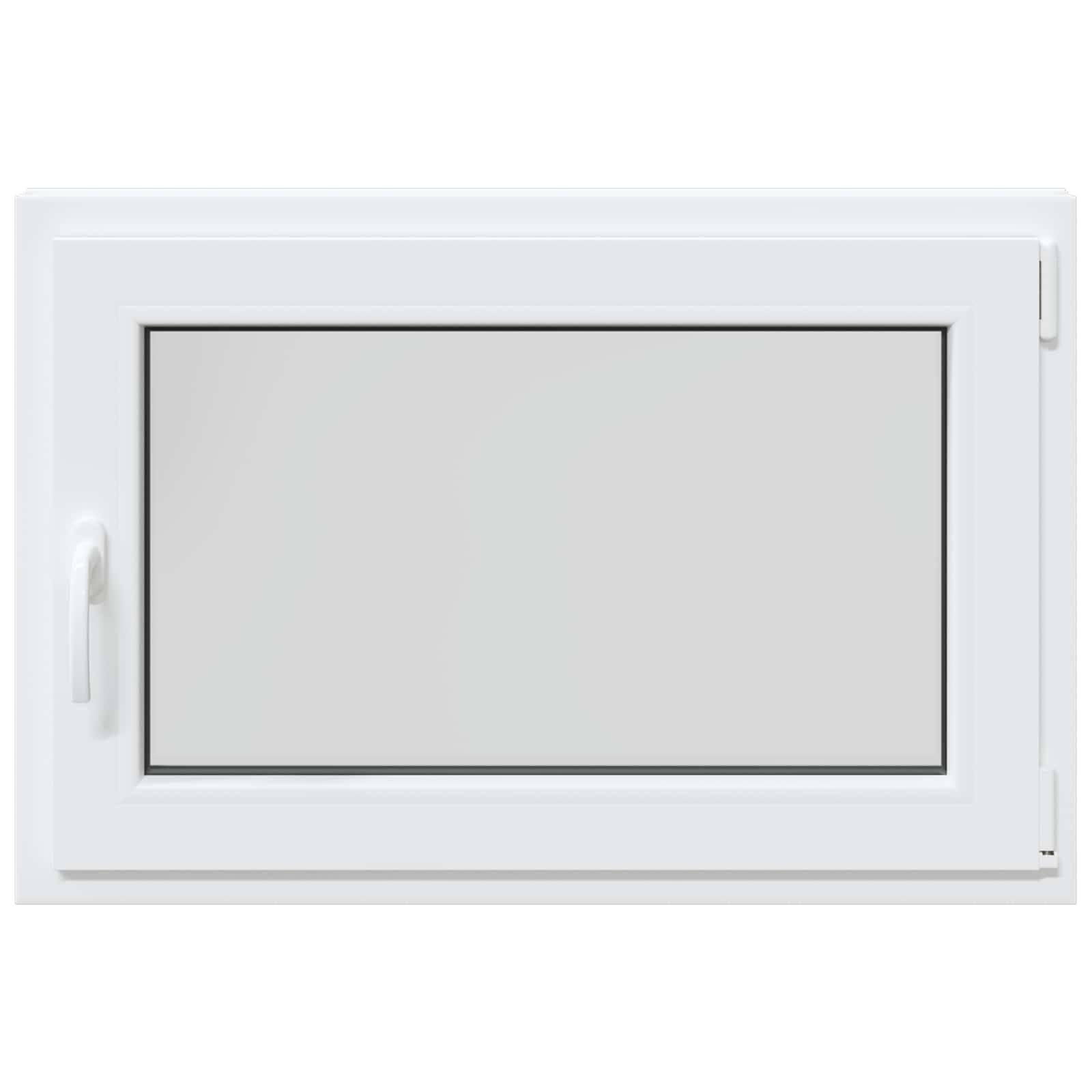 vidaXL Kellerfenster RISOR 90 x 60 cm PVC und Glas Weiß