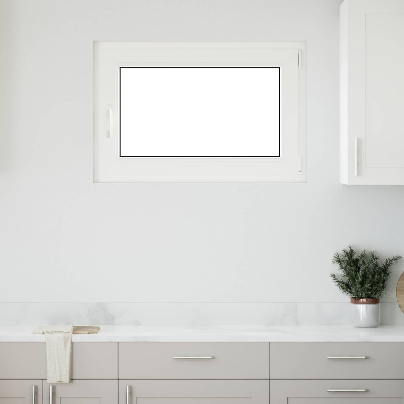 Kellerfenster RISOR Anthrazit 80 x 70 cm PVC und Glas
