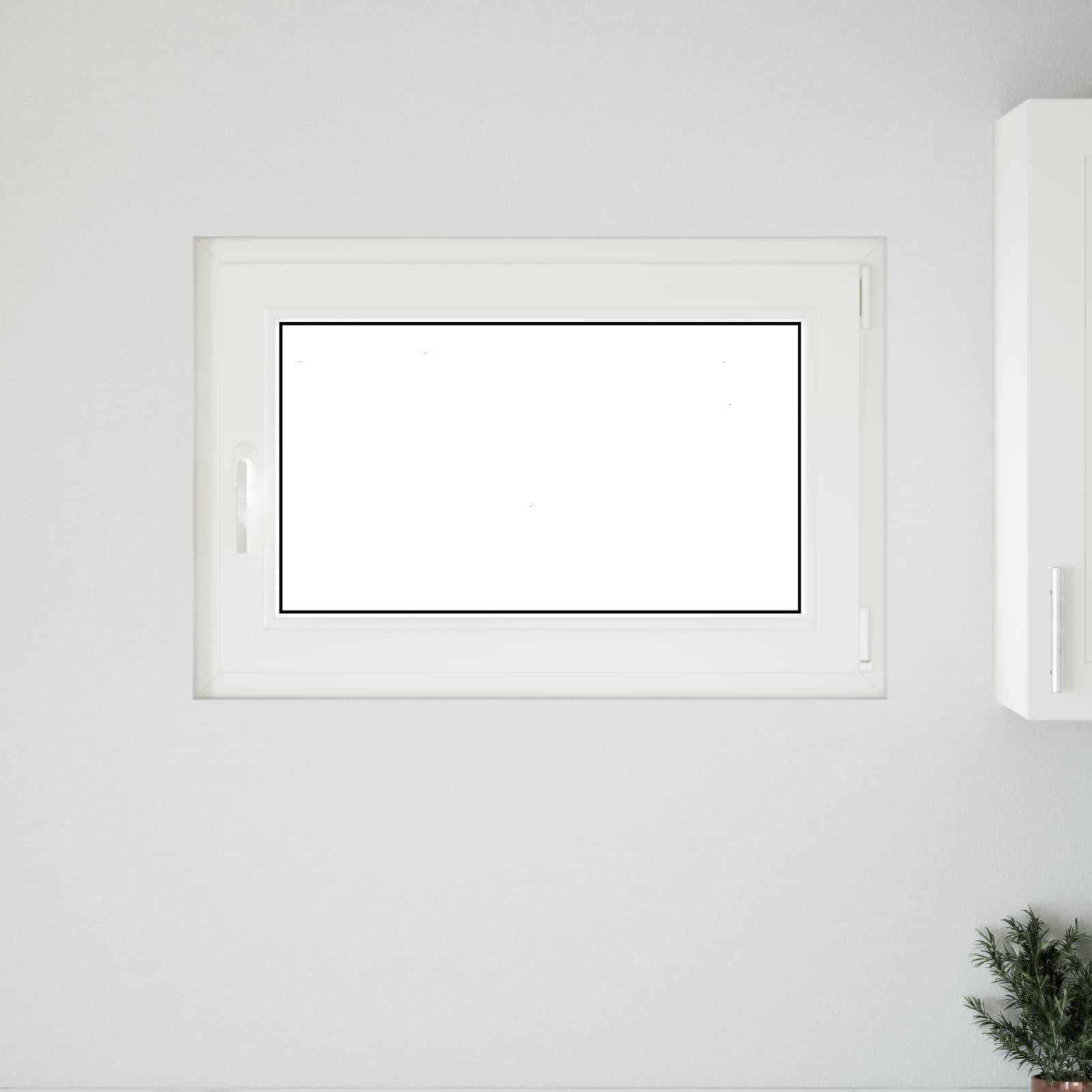 Kellerfenster RISOR Anthrazit 80 x 70 cm PVC und Glas