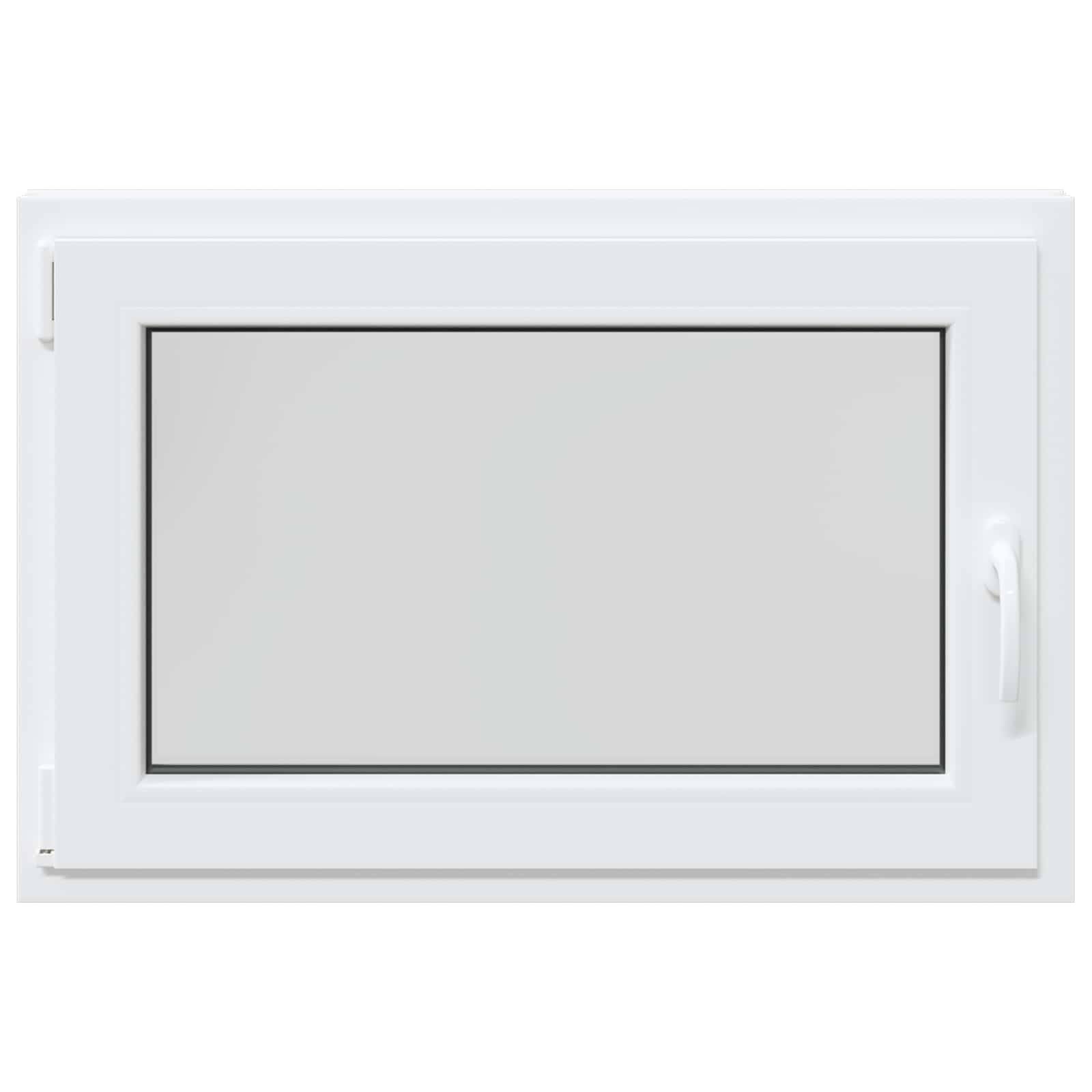 Kellerfenster RISOR Weiß 90 x 50 cm PVC und Glas