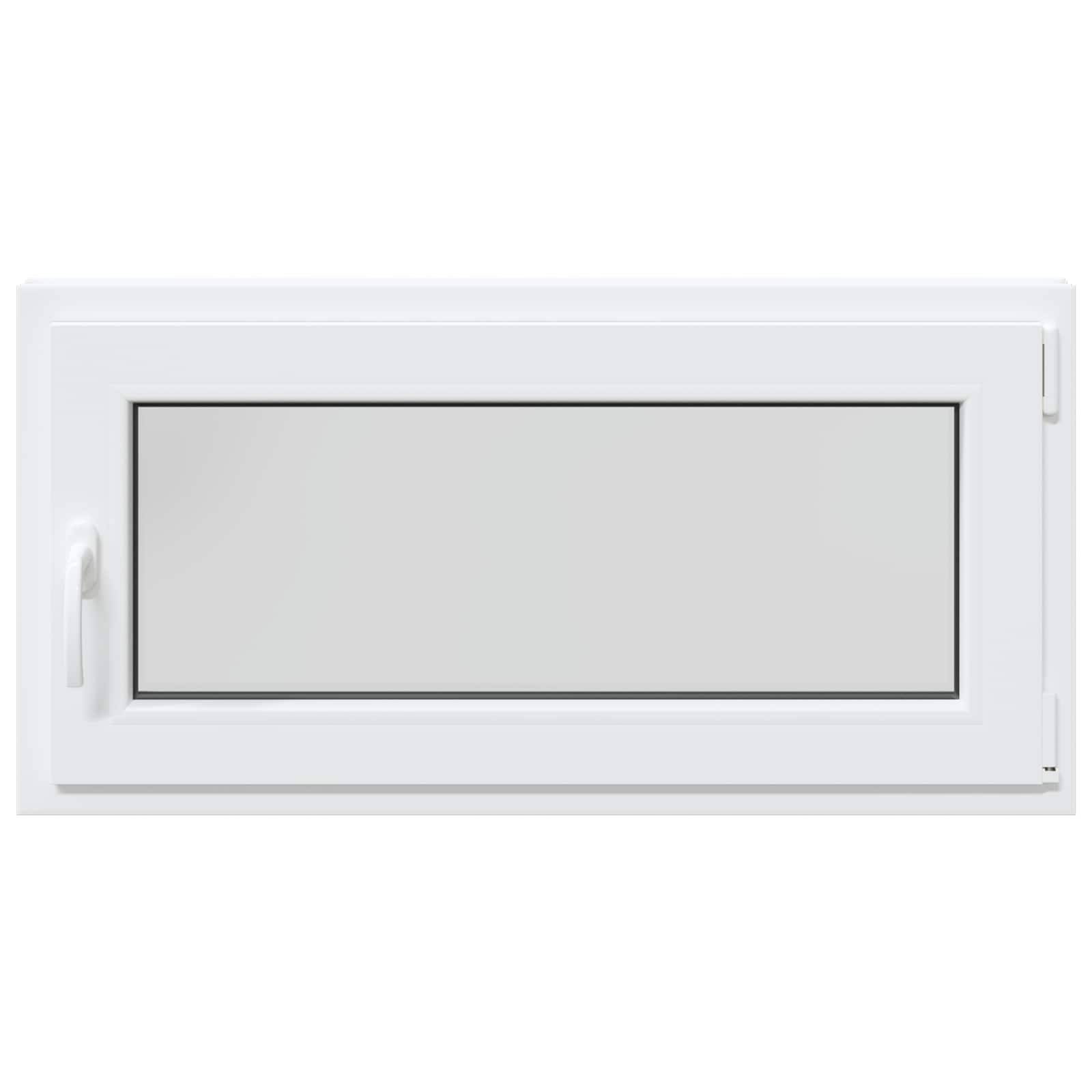 Kellerfenster RISOR Weiß 100 x 50 cm PVC und Glas