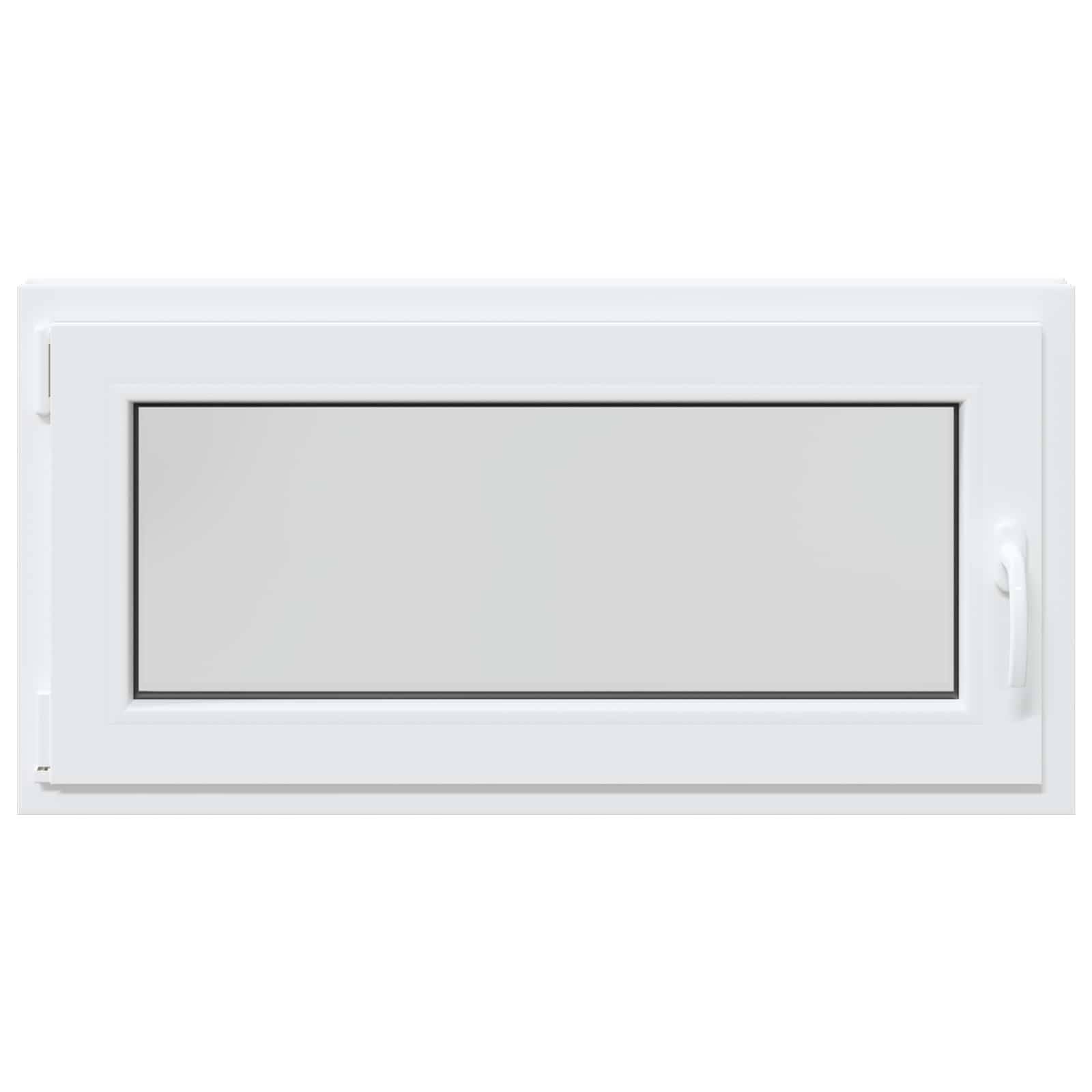 Kellerfenster RISOR Weiß 100 x 50 cm PVC und Glas