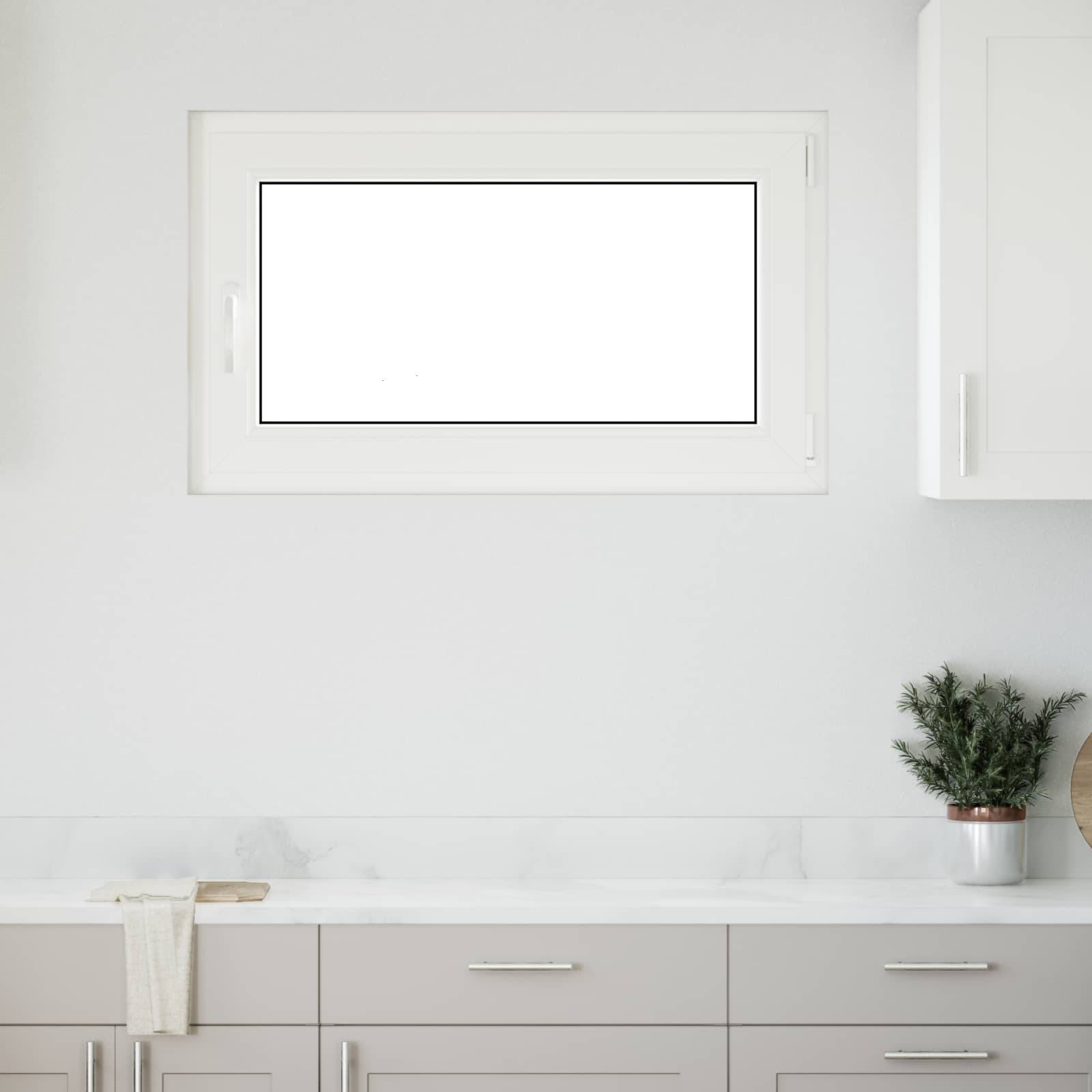 Kellerfenster RISOR Anthrazit 100 x 60 cm PVC und Glas