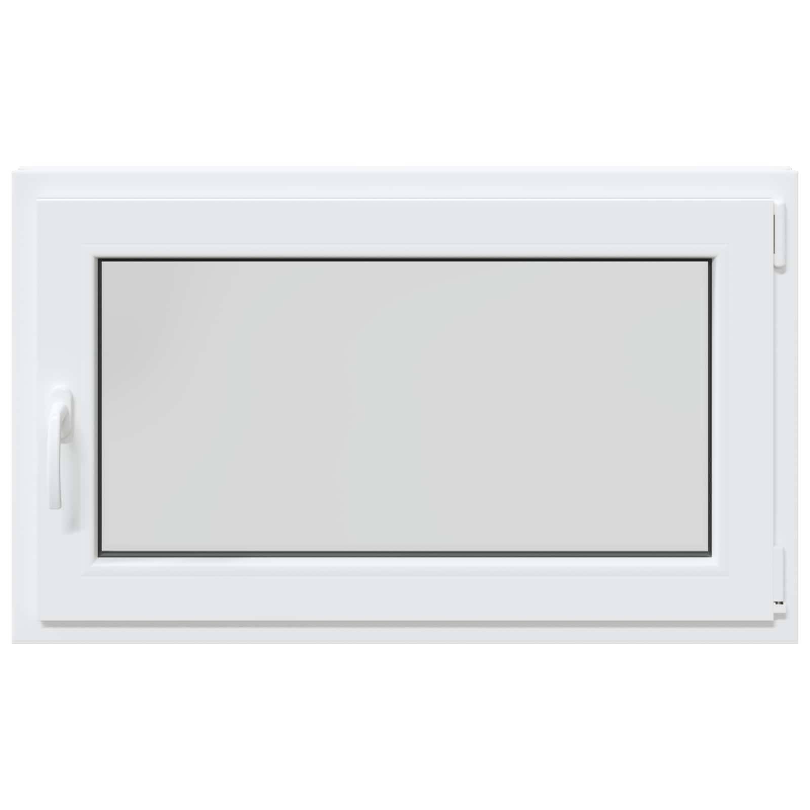 Kellerfenster RISOR Weiß 100 x 60 cm PVC und Glas