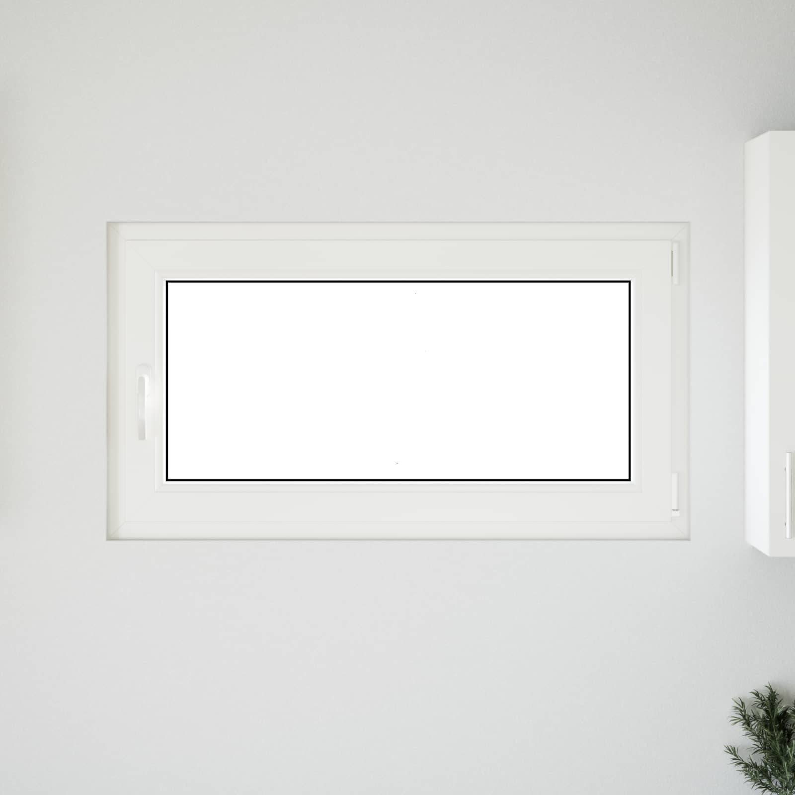vidaXL Kellerfenster RISOR 110 x 60 cm PVC und Glas Weiß