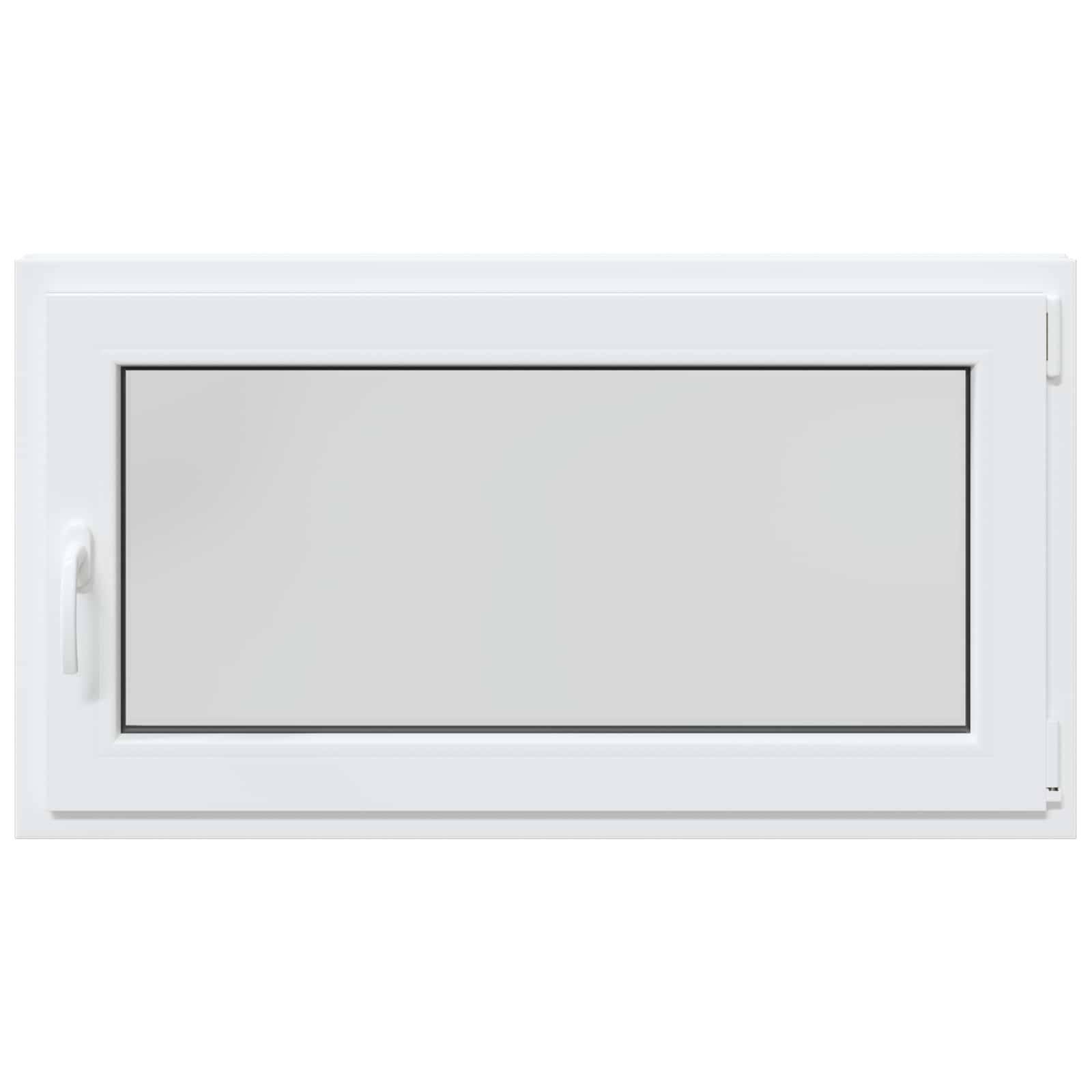 vidaXL Kellerfenster RISOR 110 x 60 cm PVC und Glas Weiß