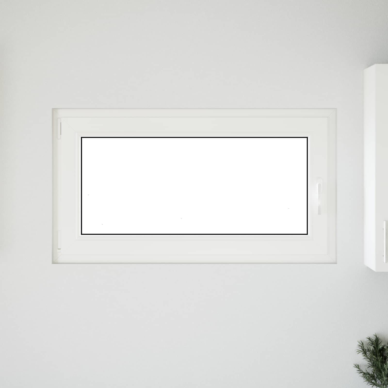 vidaXL Kellerfenster RISOR 110 x 60 cm PVC und Glas Weiß