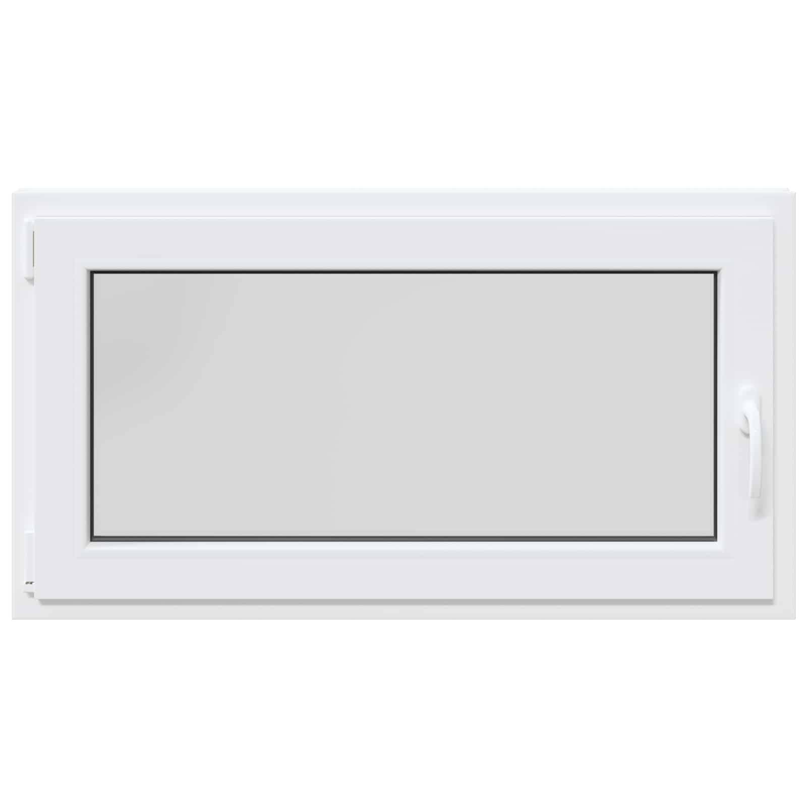 vidaXL Kellerfenster RISOR 110 x 60 cm PVC und Glas Weiß