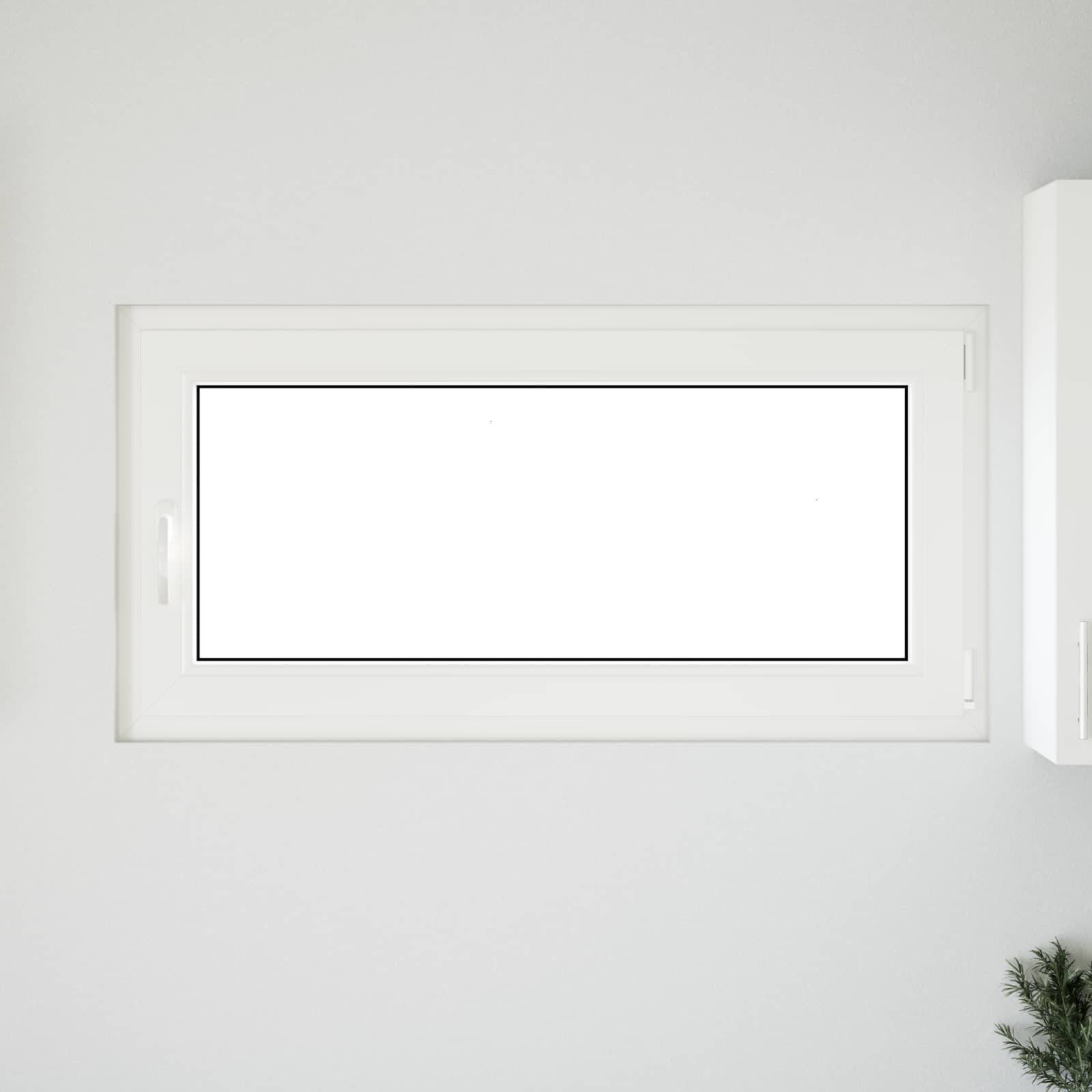 Kellerfenster RISOR Weiß 120 x 60 cm PVC und Glas