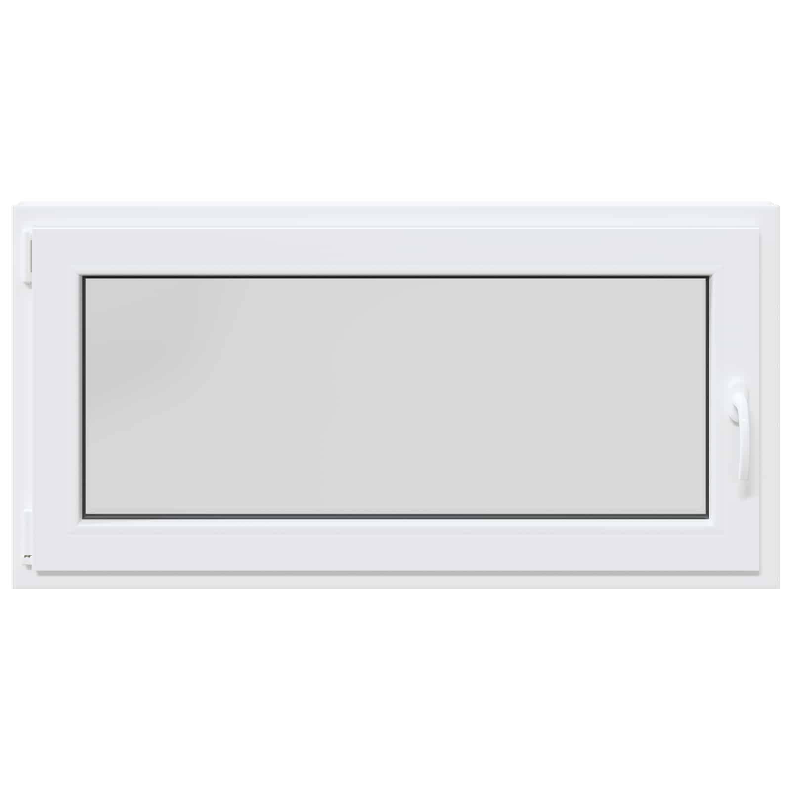 Kellerfenster RISOR Weiß 120 x 60 cm PVC und Glas