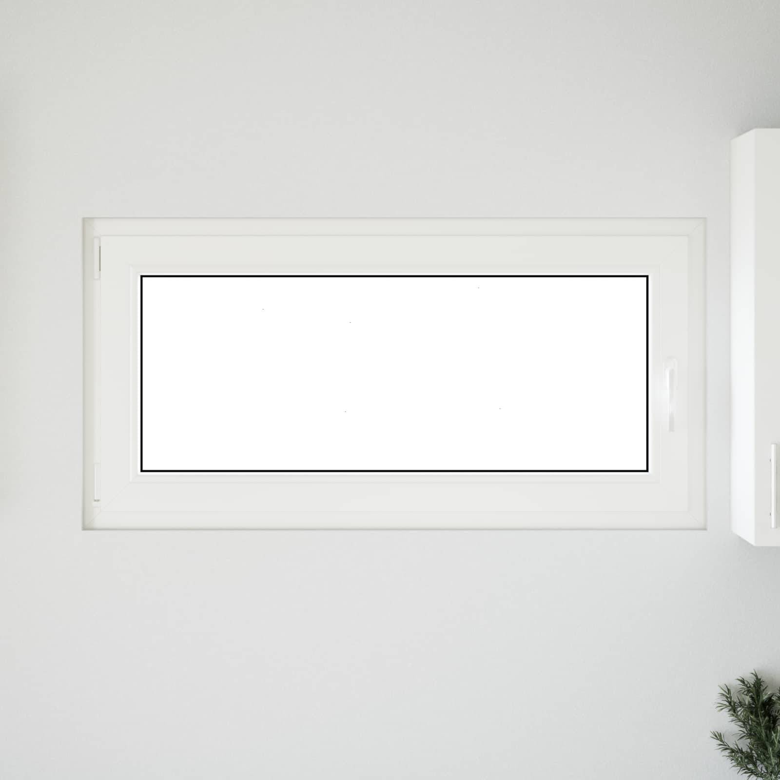 Kellerfenster RISOR Weiß 120 x 60 cm PVC und Glas