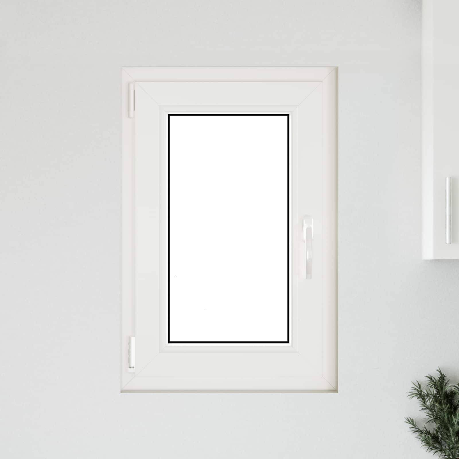 Kellerfenster RISOR Weiß 50 x 75 cm PVC und Glas