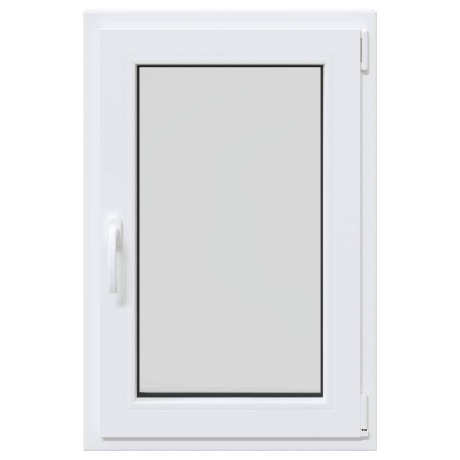 vidaXL Kellerfenster RISOR 60 x 90 cm PVC und Glas Weiß