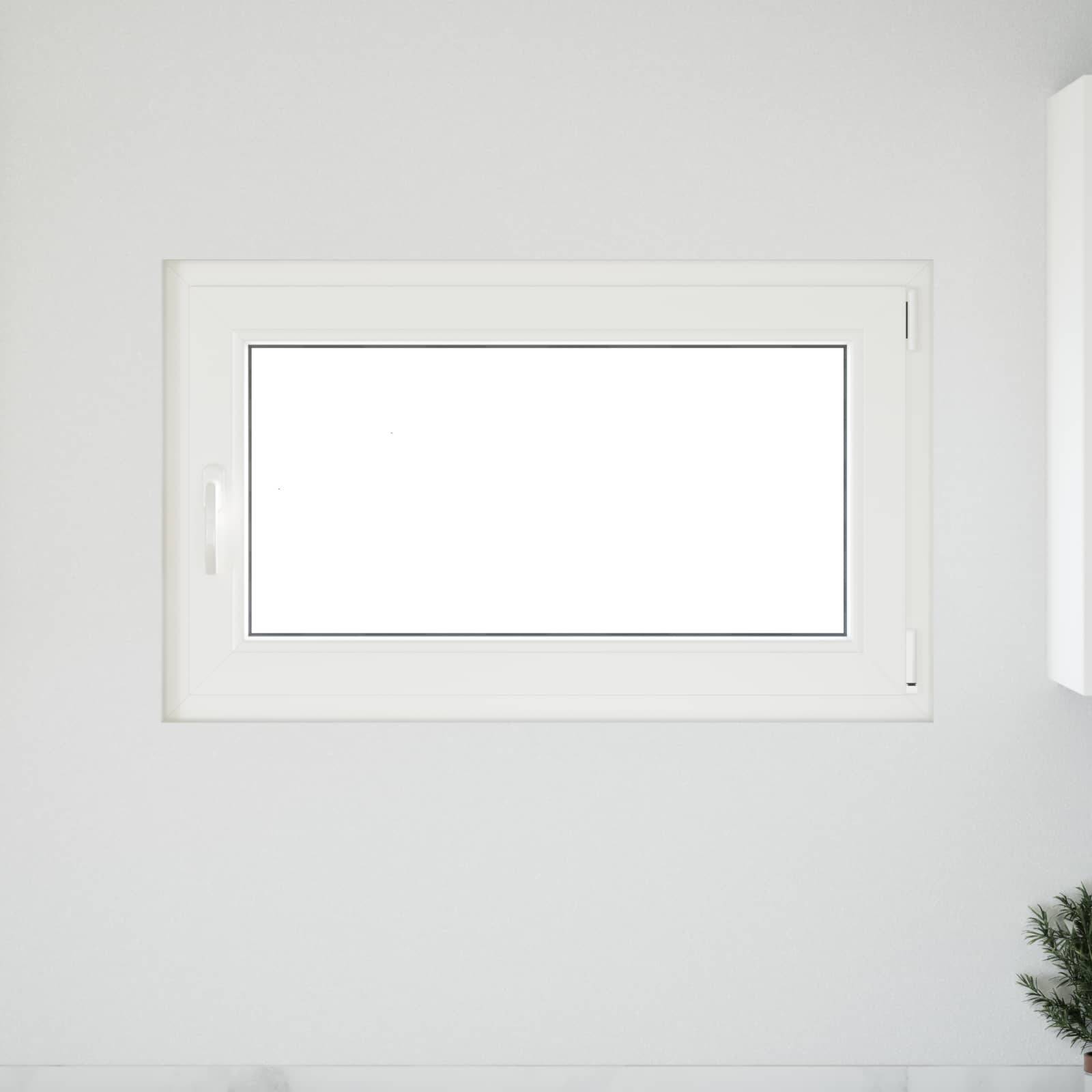 Kellerfenster RISOR 100 x 60 cm PVC und Glas Weiß