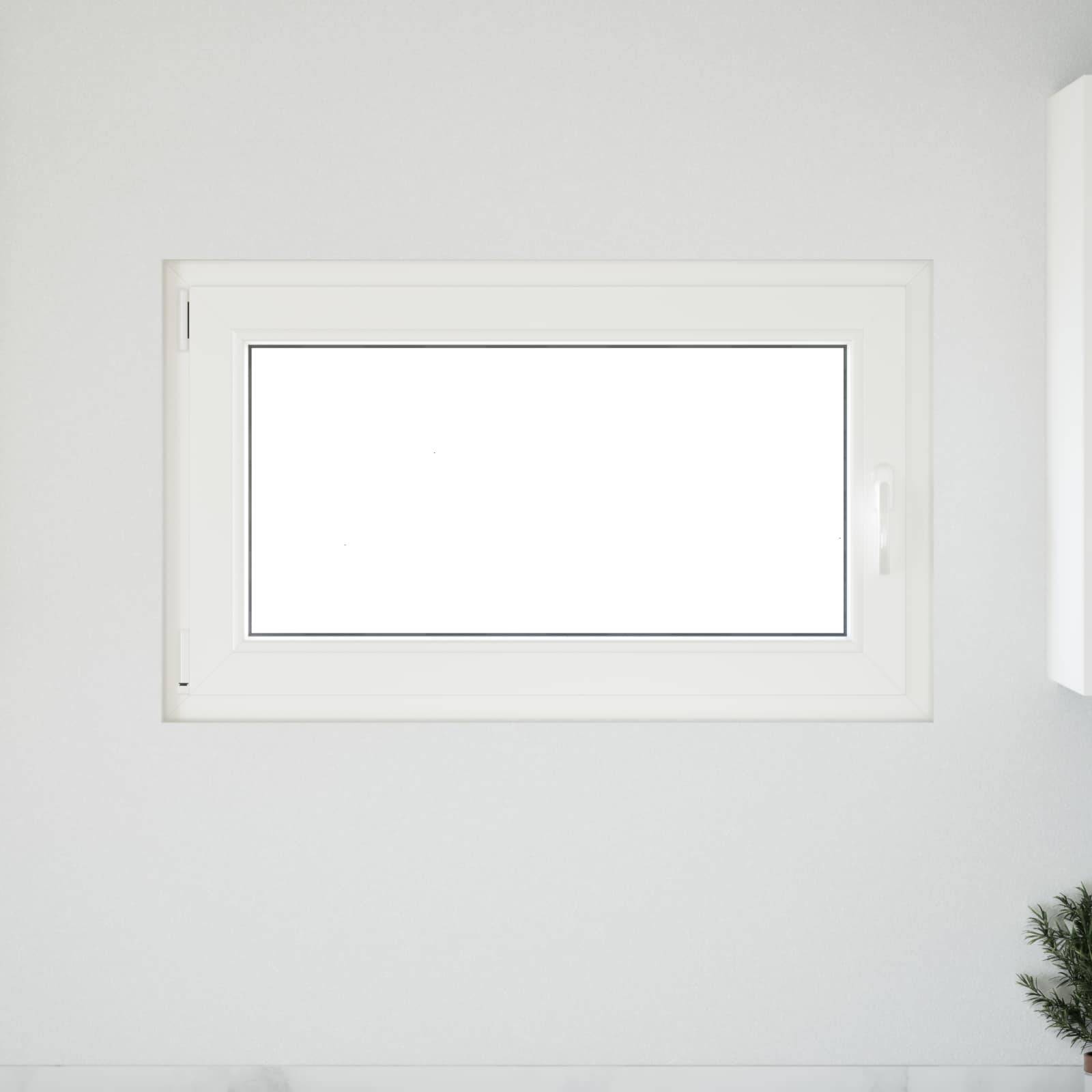 vidaXL Kellerfenster RISOR 100 x 60 cm PVC und Glas Weiß