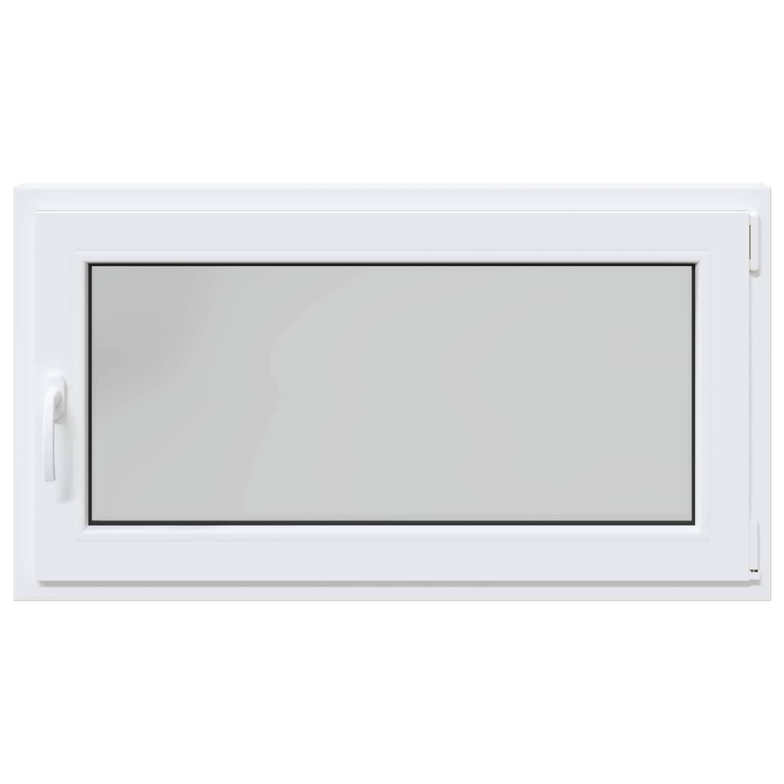 Kellerfenster RISOR Weiß 110 x 50 cm PVC und Glas
