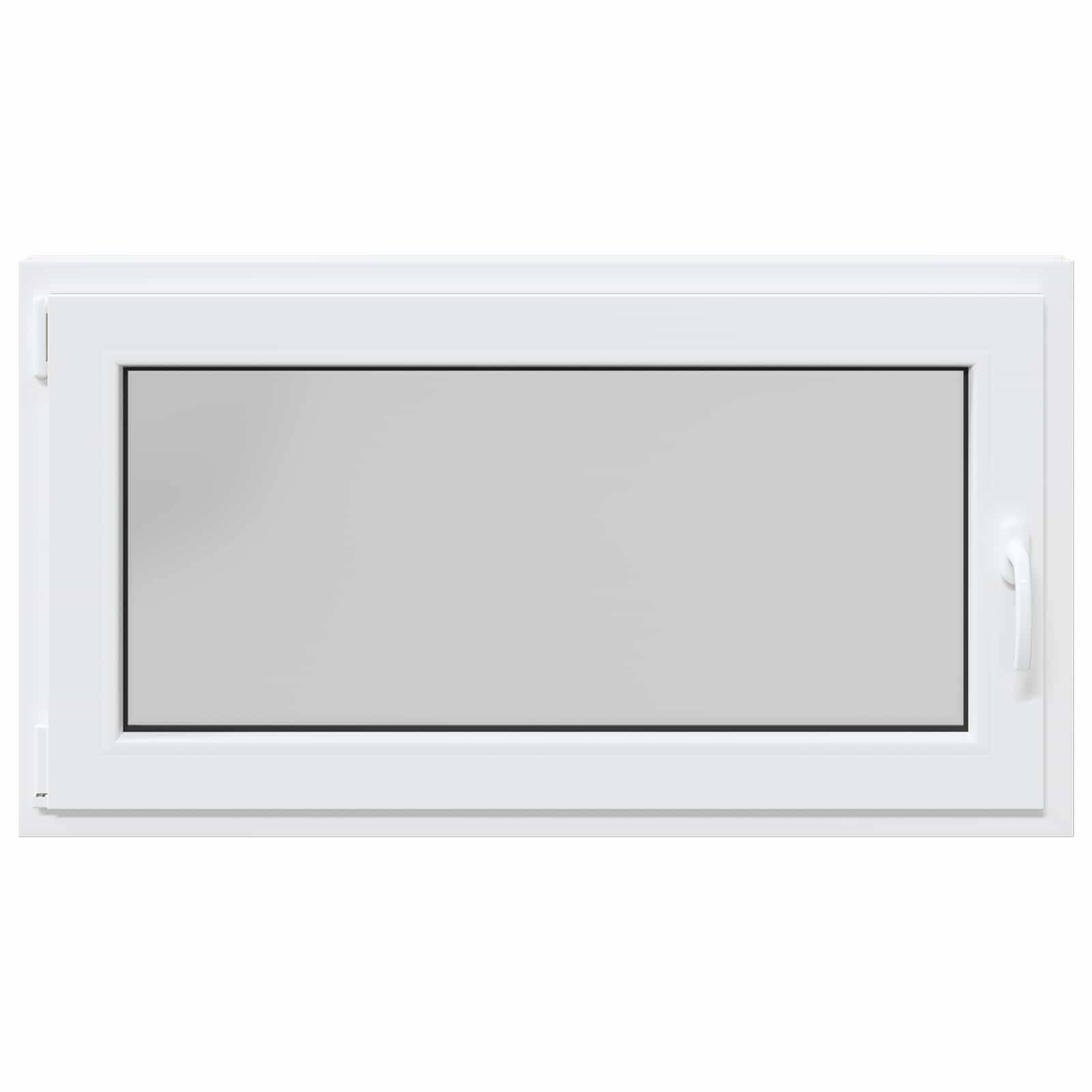 vidaXL Kellerfenster RISOR 110 x 70 cm PVC und Glas Weiß