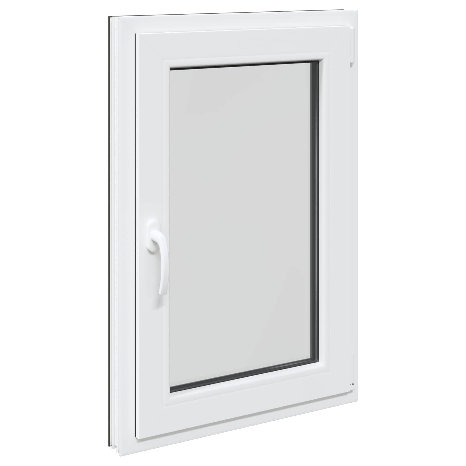 vidaXL Kellerfenster RISOR 60 x 90 cm PVC und Glas Anthrazit