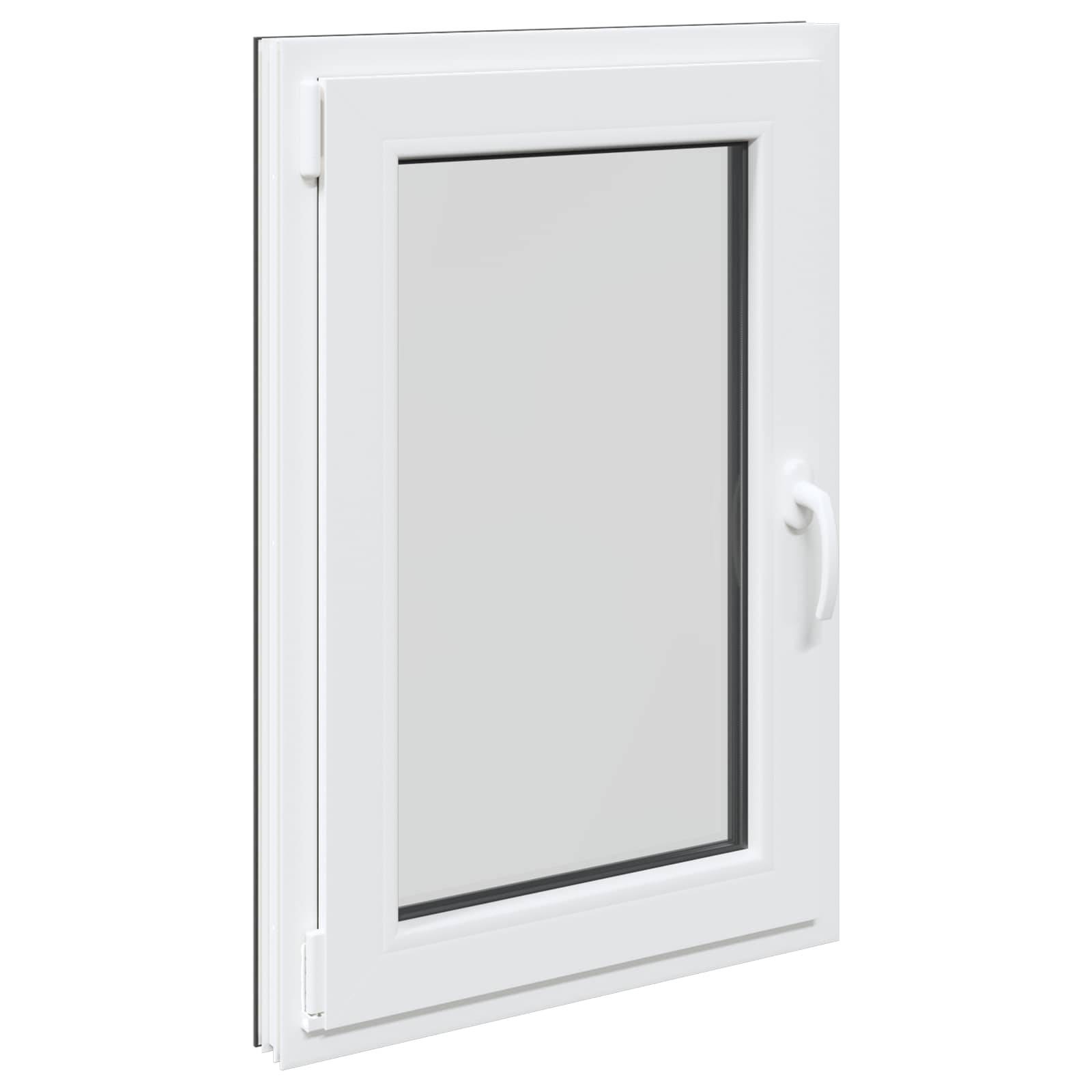 vidaXL Kellerfenster RISOR 60 x 100 cm PVC und Glas Anthrazit