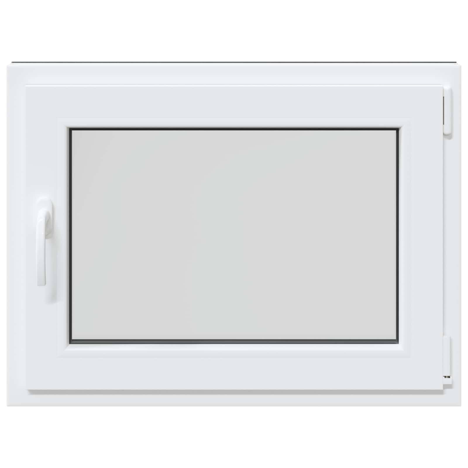 vidaXL Kellerfenster RISOR 80 x 50 cm PVC und Glas Anthrazit