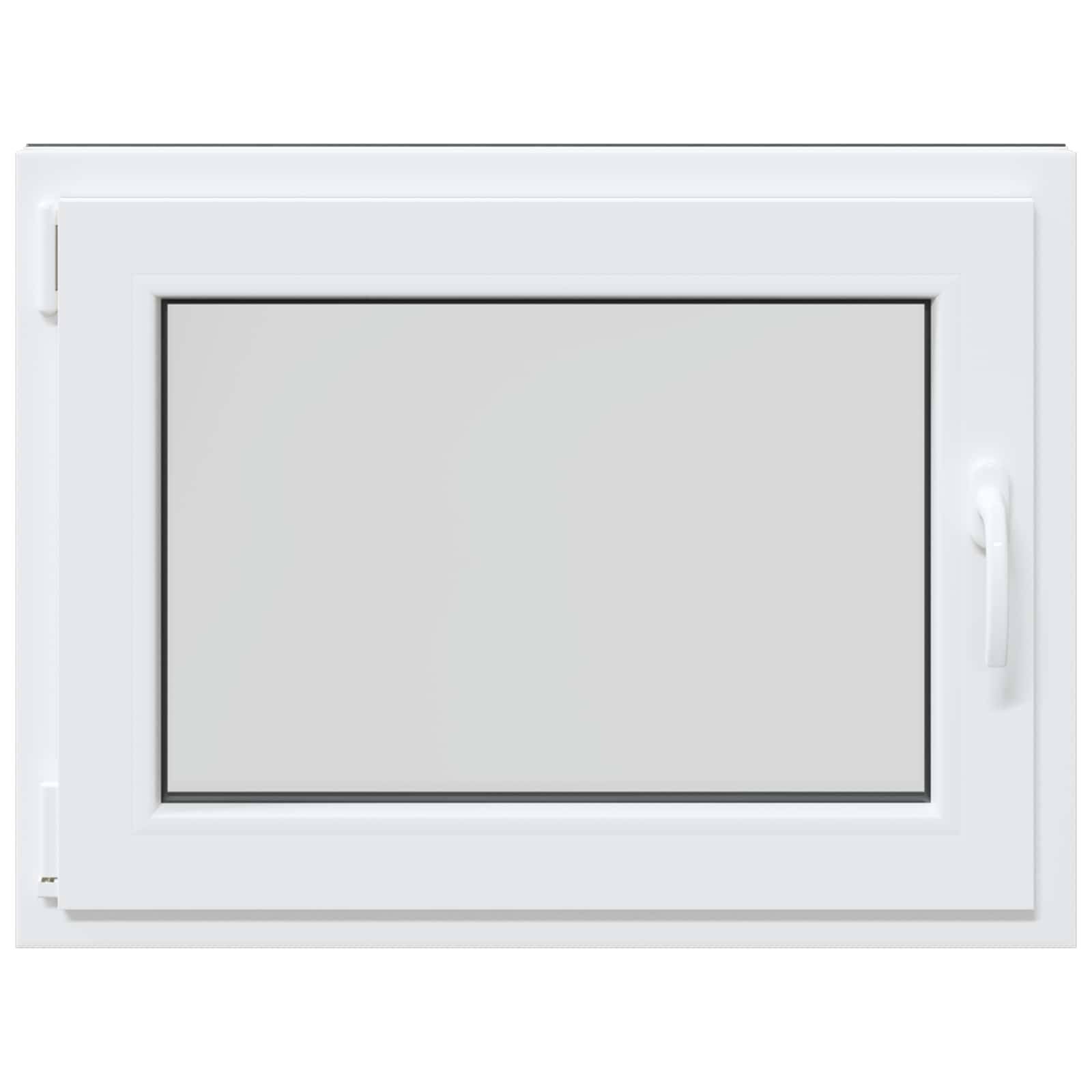 Kellerfenster RISOR Anthrazit 80 x 50 cm PVC und Glas