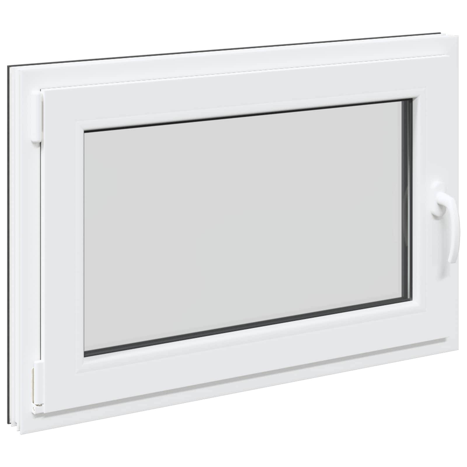 Kellerfenster RISOR Anthrazit 90 x 50 cm PVC und Glas