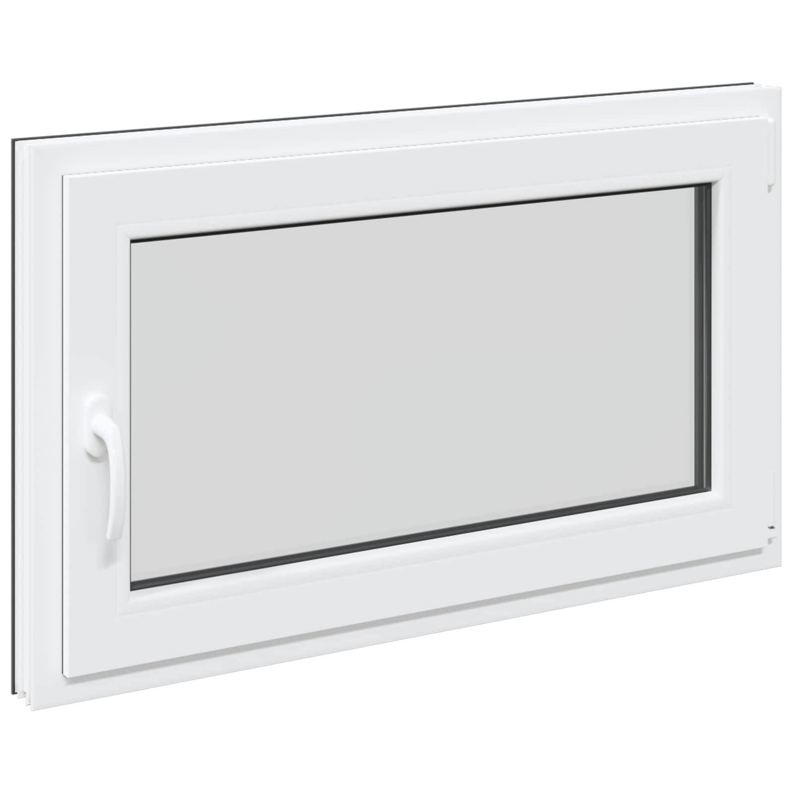 Kellerfenster RISOR Anthrazit 100 x 60 cm PVC und Glas