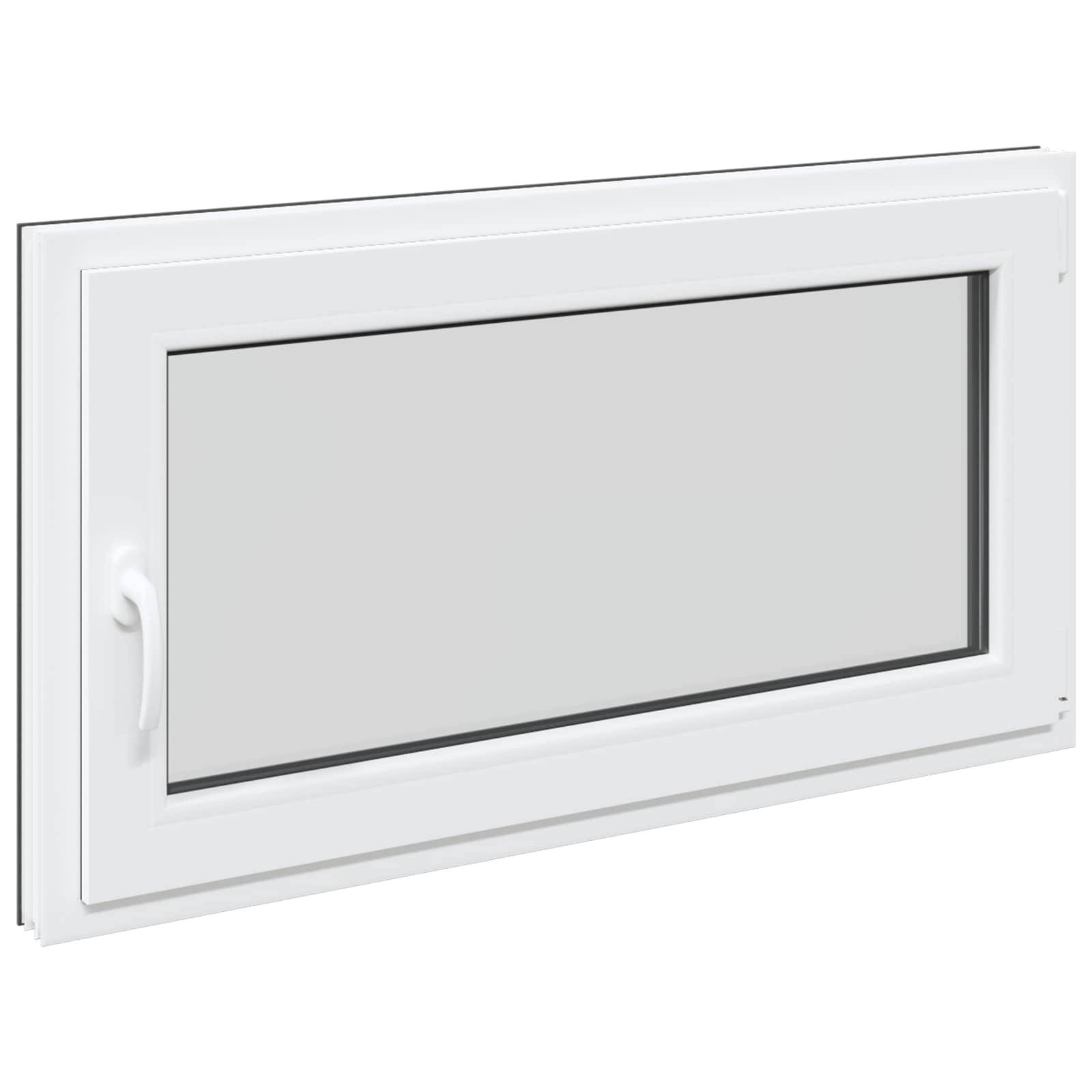 Kellerfenster RISOR Anthrazit 110 x 50 cm PVC und Glas