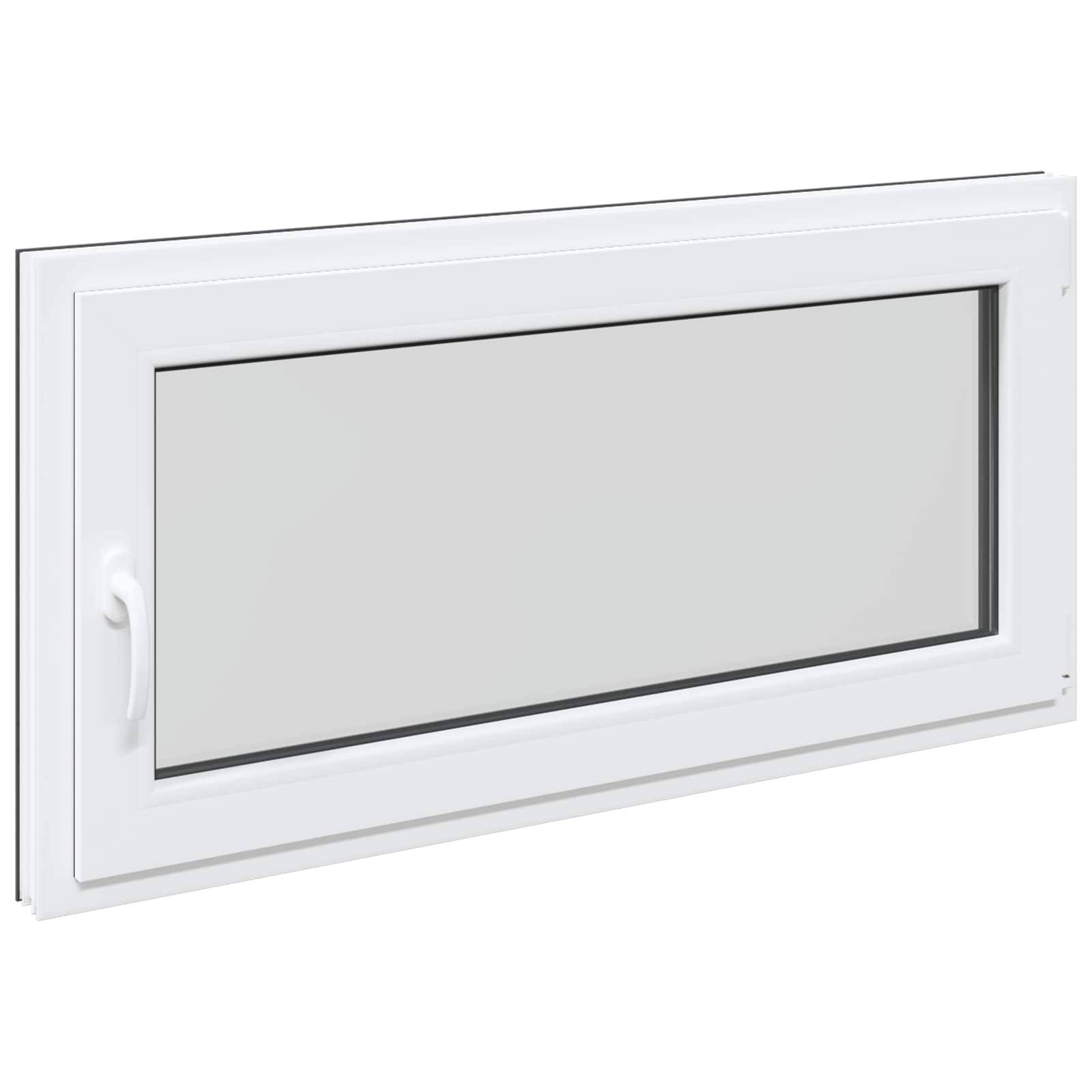 Kellerfenster RISOR Anthrazit 120 x 60 cm PVC und Glas