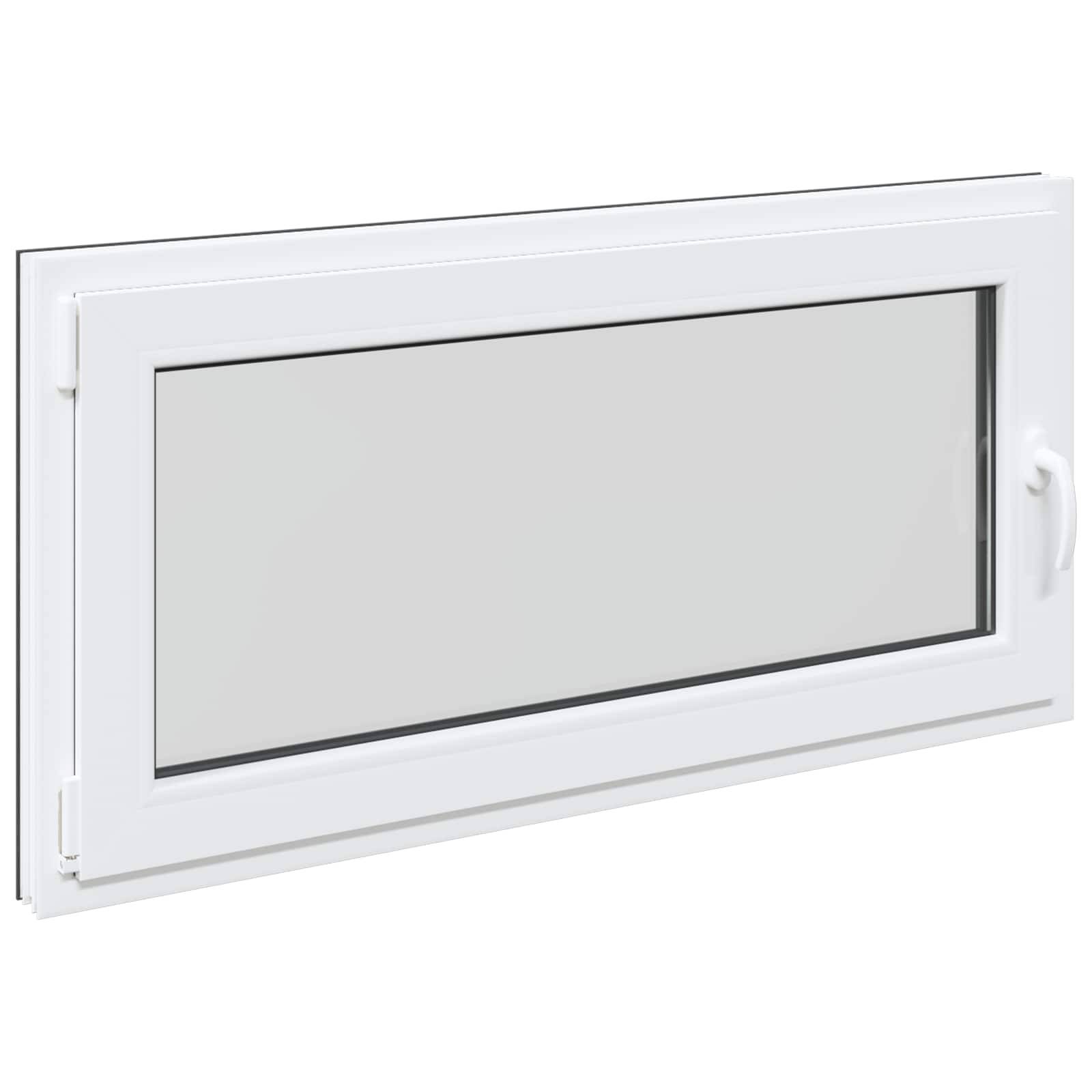 Kellerfenster RISOR Anthrazit 120 x 60 cm PVC und Glas