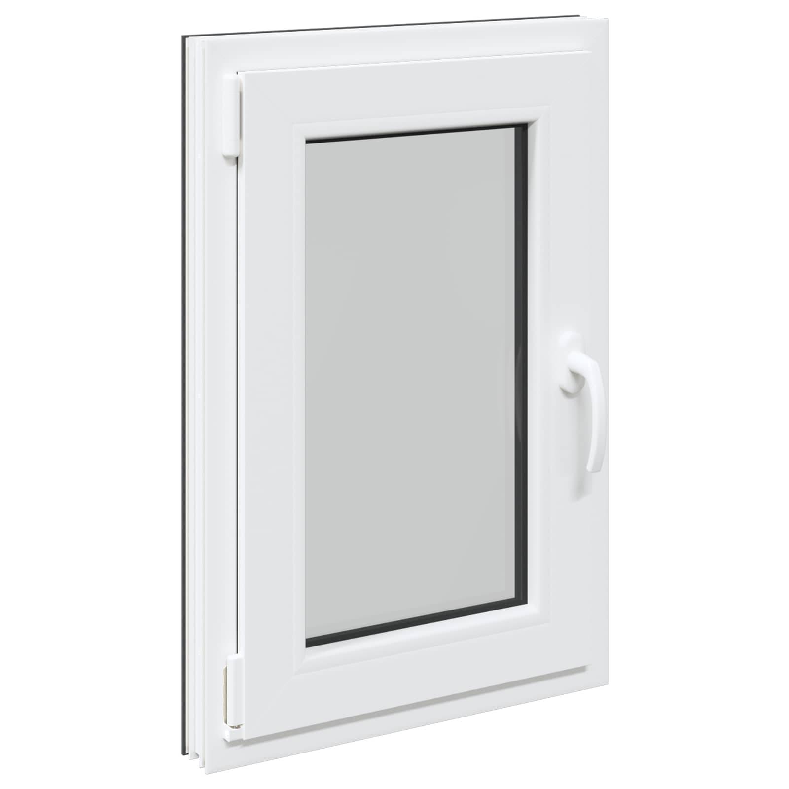 Kellerfenster RISOR Anthrazit 50 x 75 cm PVC und Glas