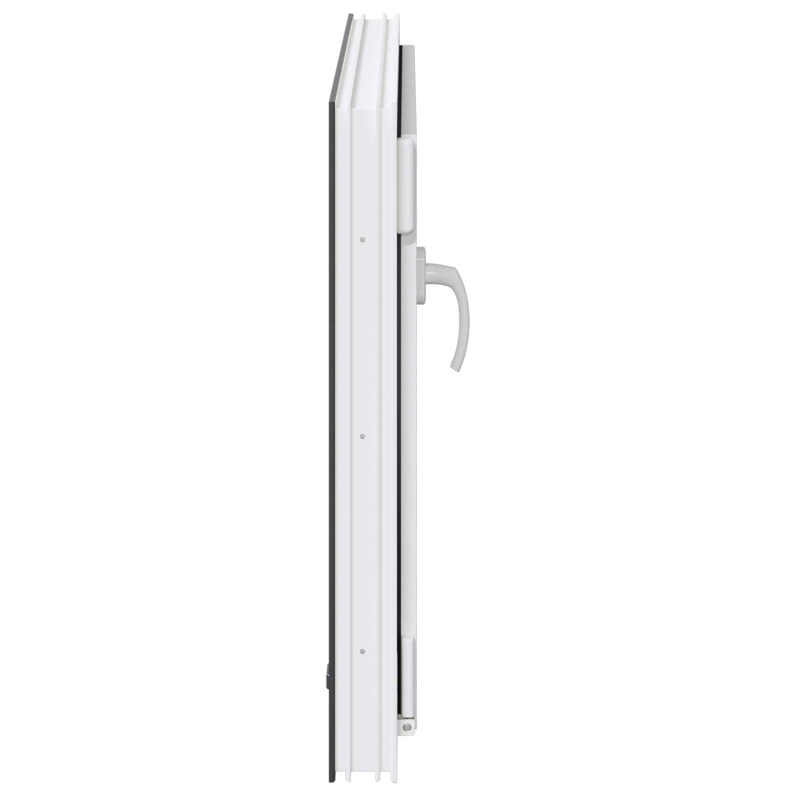 Kellerfenster RISOR Anthrazit 80 x 60 cm PVC und Glas