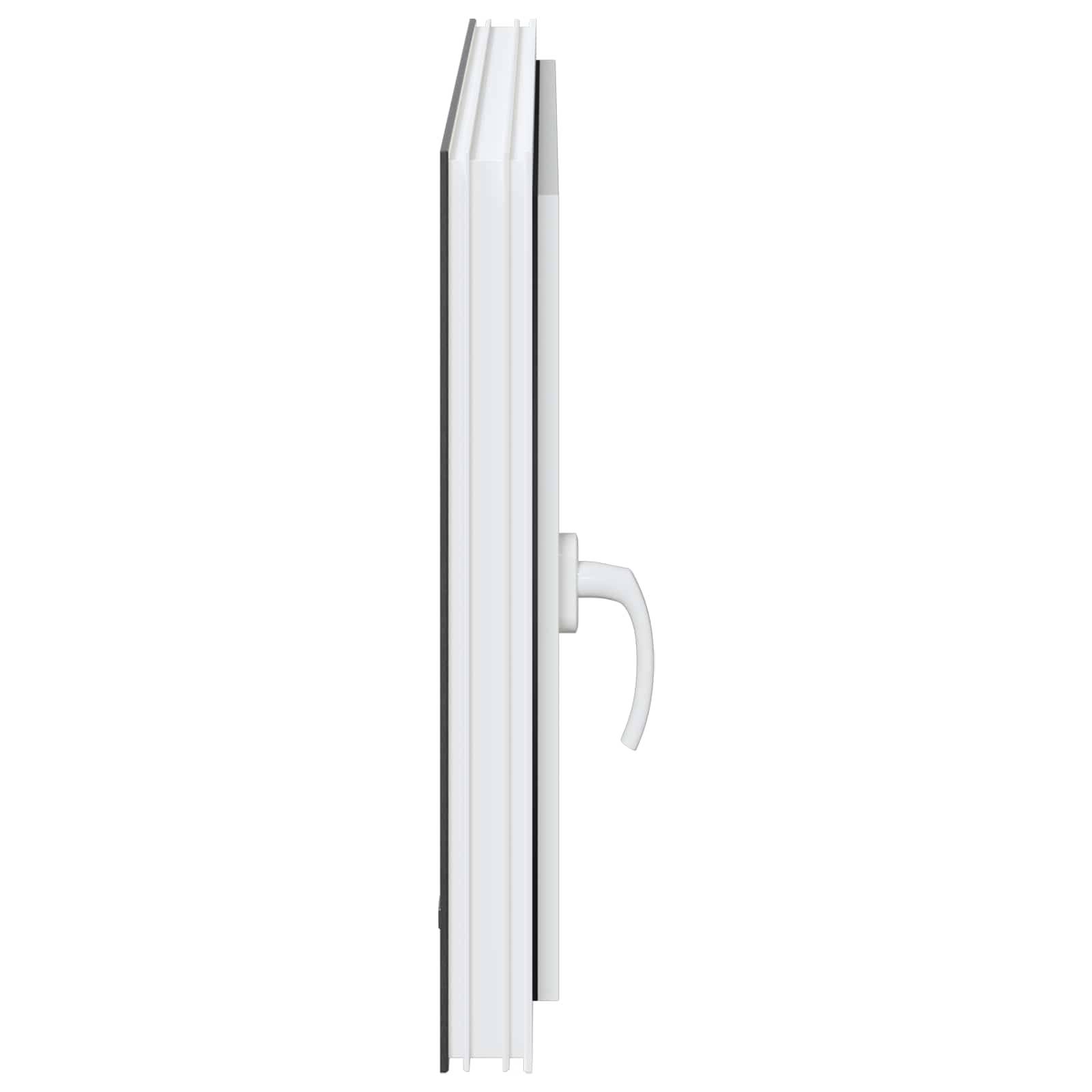 vidaXL Kellerfenster RISOR 90 x 60 cm PVC und Glas Anthrazit