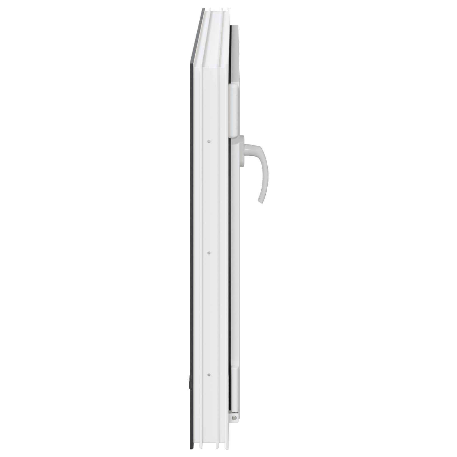 vidaXL Kellerfenster RISOR 90 x 70 cm PVC und Glas Anthrazit