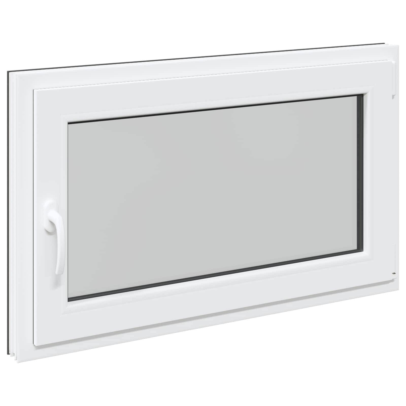 Kellerfenster RISOR Anthrazit 100 x 50 cm PVC und Glas