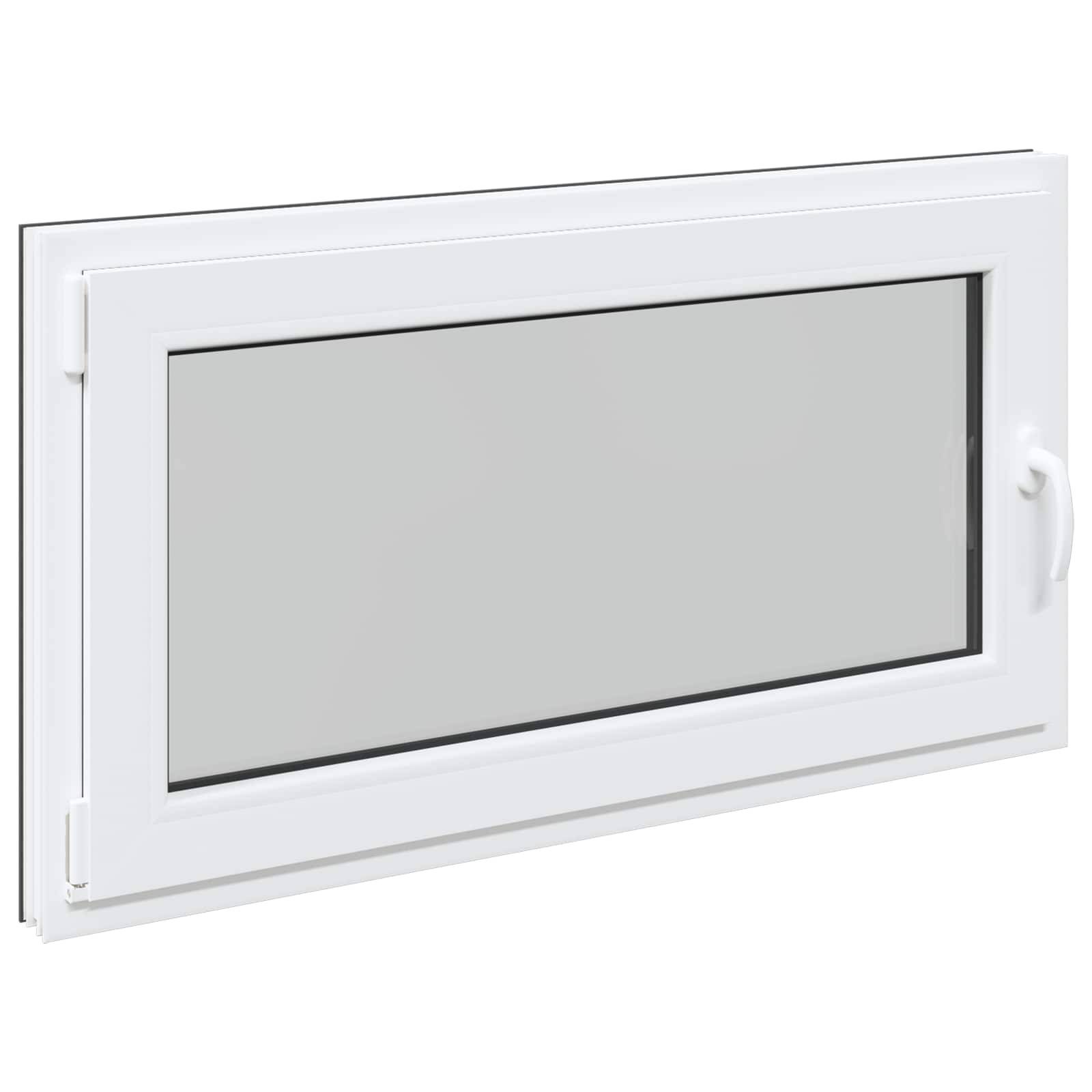 Kellerfenster RISOR Anthrazit 120 x 60 cm PVC und Glas