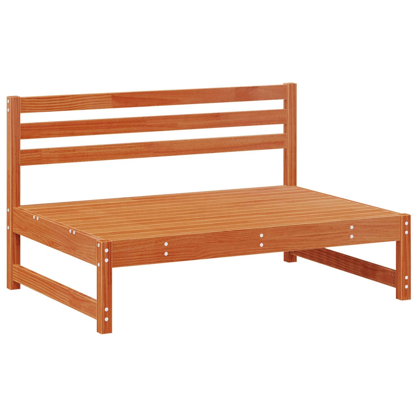 vidaXL Garten-Lounge-Set 6 pcs Wachsbraun Massives Kiefernholz