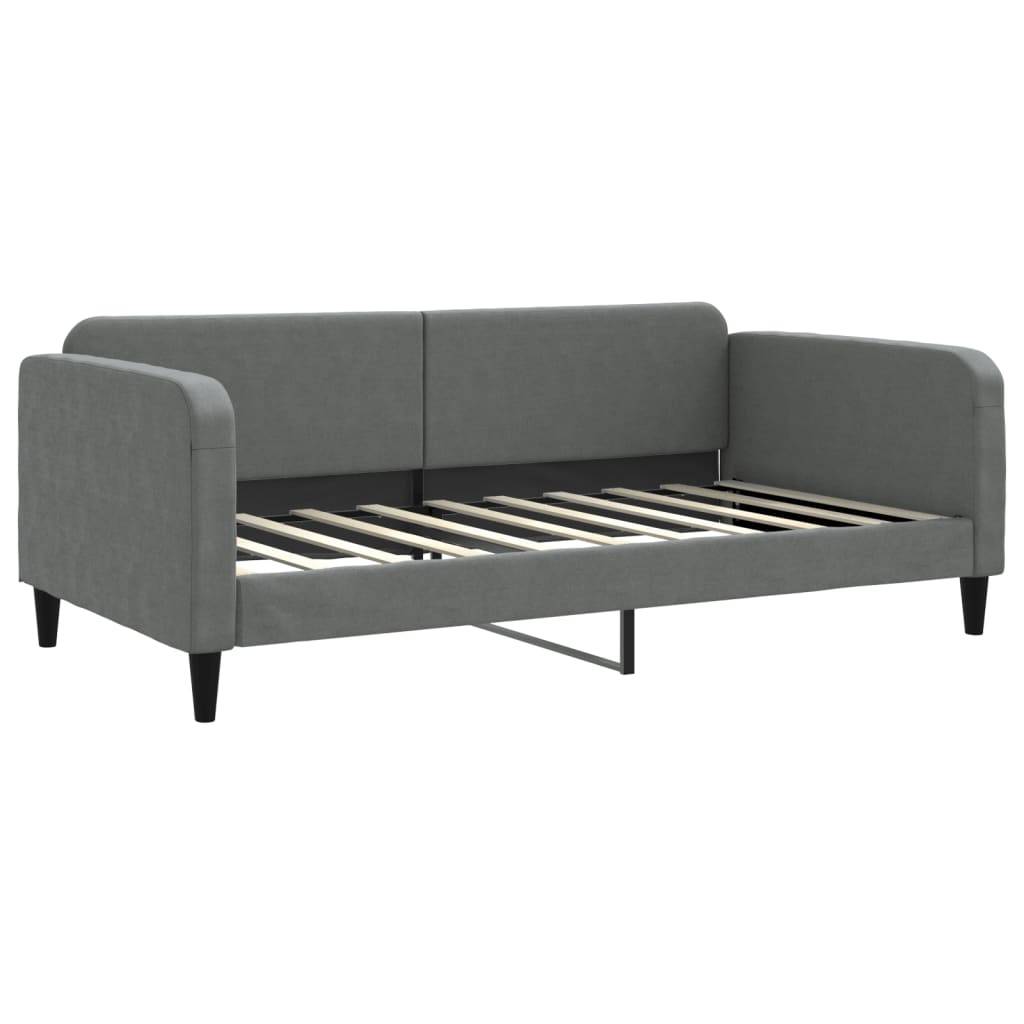 vidaXL Tagesbett Dunkelgrau 100x190 cm Stoff