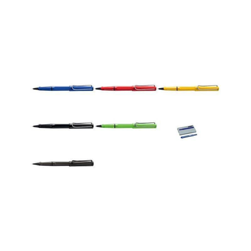 LAMY safari roll-ink red Tintenroller, mit Tintenpatrone