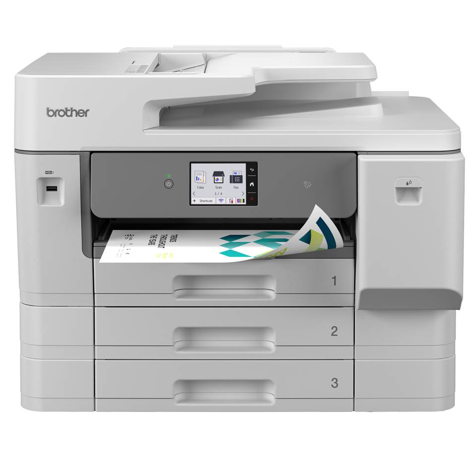 Brother MFC-J6977DW, Tintenstrahl, Farbdruck, 1200 x 4800 DPI, A3, Direktdruck, Weiß, Grau