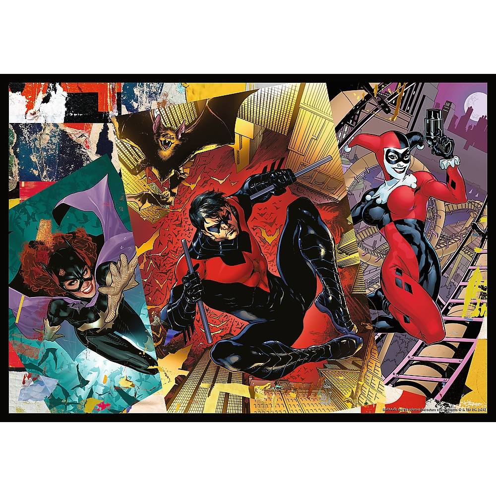 Trefl, Batman in Aktion, 4x250 Teile Puzzle