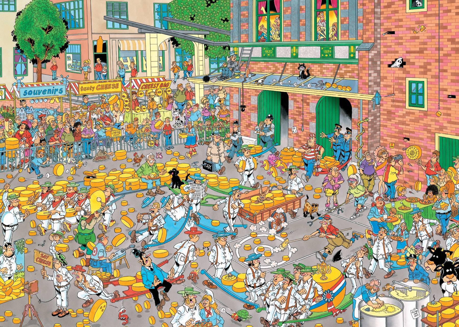 Jan van Haasteren - Der Käsemarkt & Die Segelregatta 2 x 1000 Teile