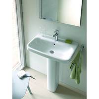 Duravit Waschtisch D-Code 2.0 WT 600x480mm, m.ÜL,m.HLB, HL 1 Weiß HG