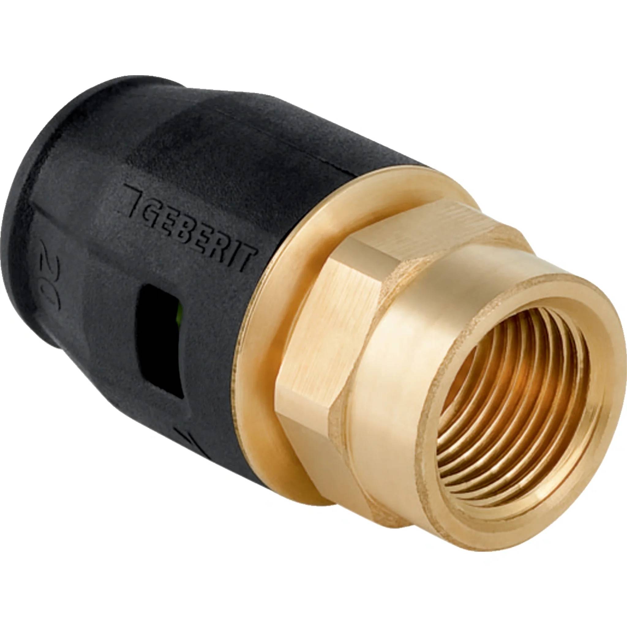 Geberit GE PushFit Übergang IG, Messing, d20mm x Rp3/4, 10 Stk.