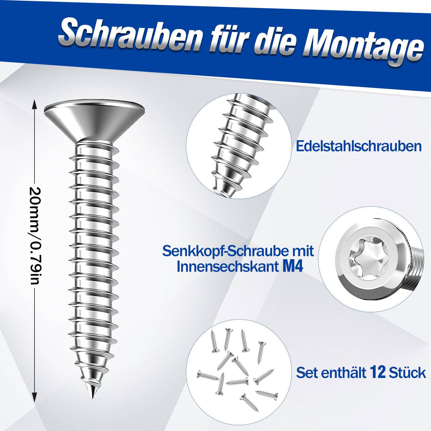 Mähroboter Rad Spikes Anti-Rutsch-Platten 2er Set Silber aus 65# Manganstahl