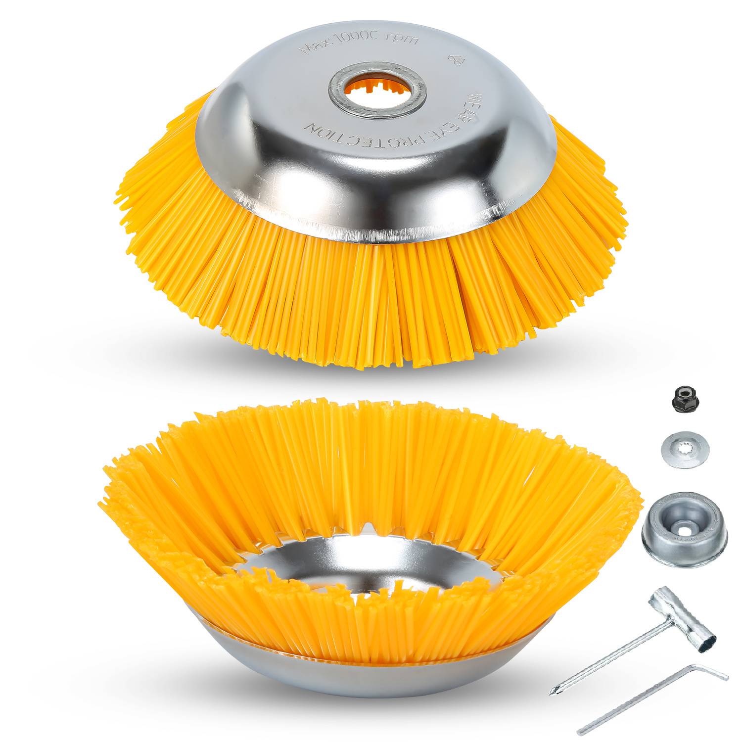 2X Unkrautbürste Garten Für Stihl Nylon Gezopft Profi 25,4x200mm 8 Zoll Trimmer