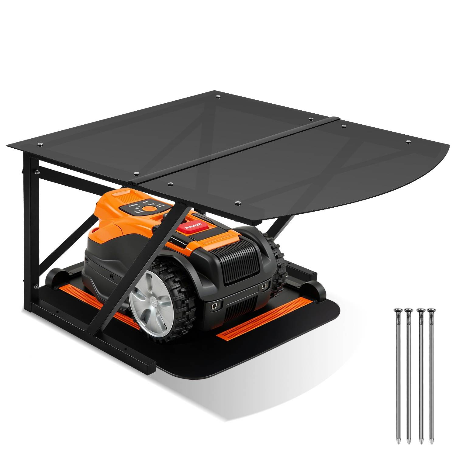 Rasenmäher Garage Gartengeräte Sonnenschutz Mähroboter Dach Mower Cover Profi 77*67*40cm