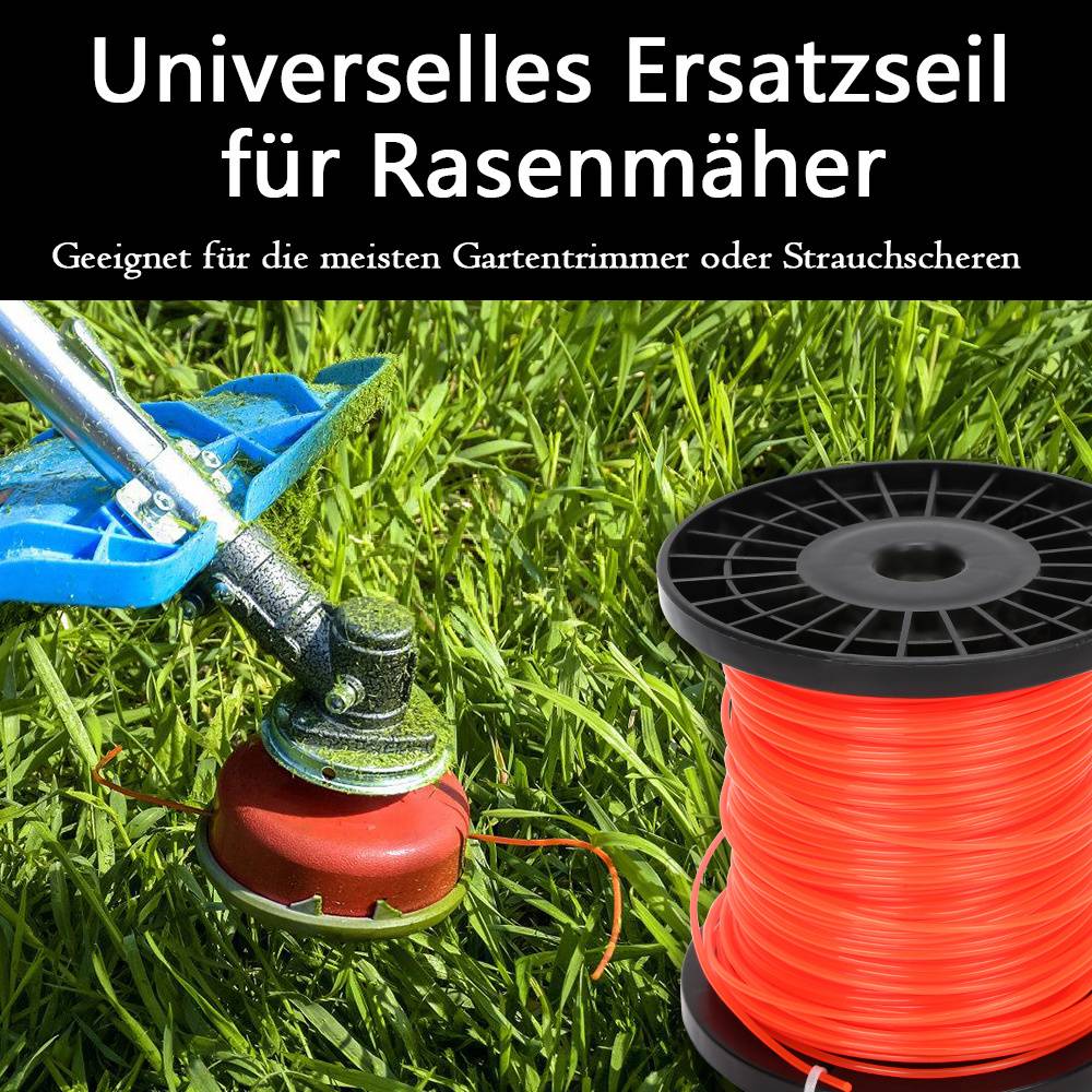 Mähfaden 100M Rund/Stern/6-skant Trimmerfäden Ersatz 2,7mm Orange