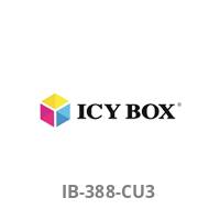 ICY BOX Logo mit Modellnummer 'IB-388-CU3' darunter.